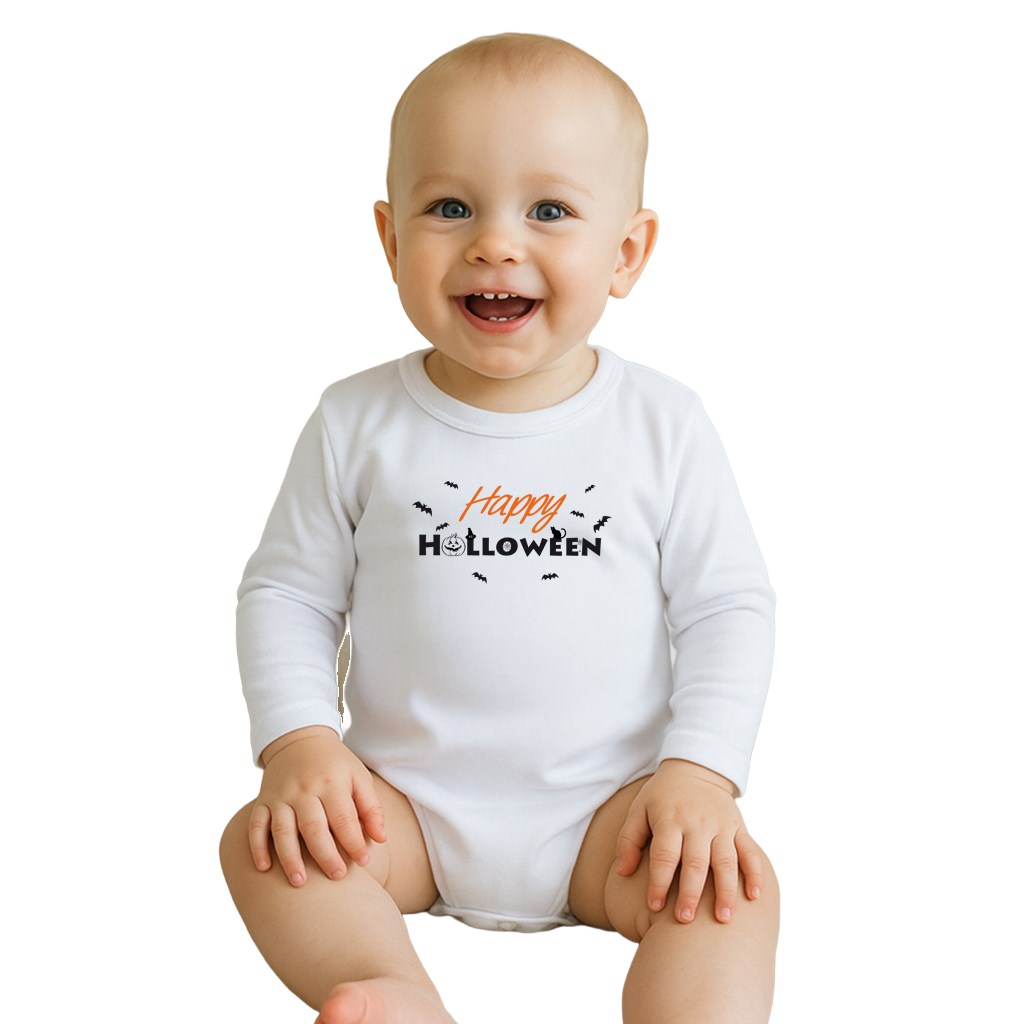 Body s potiskem New Baby Happy Halloween